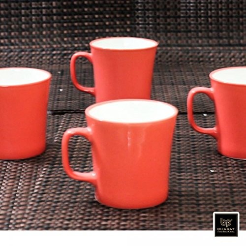 Bharat Coffee Mug Muddy Small 6 Pcs Set,Red 