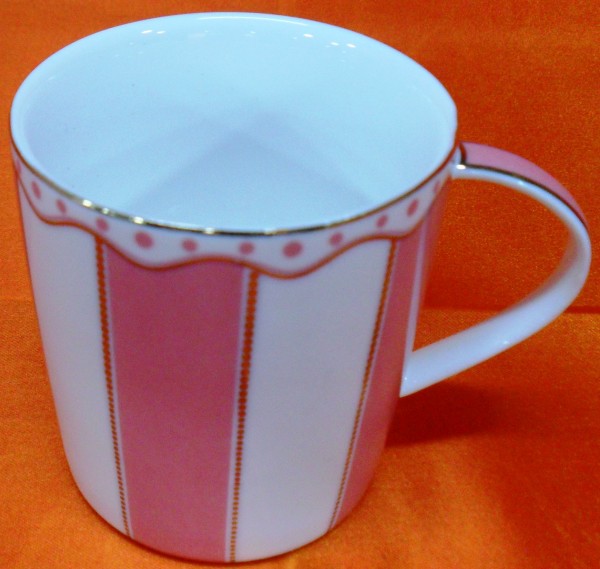 HI LUXE Stripe Mug Set (pink)