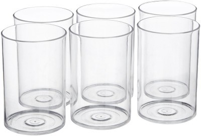  Signoraware Crystal Clear Glass (Set/6)  914 (280 ml, White, Pack of 6) 