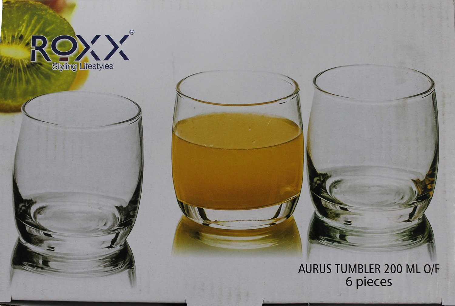  Roxx Aurus Tumbler 295 ml 6 pcs. Glass Set 