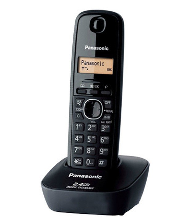 Panasonic Kx-Tg3411Sxh Cordless Landline Phone (Black)