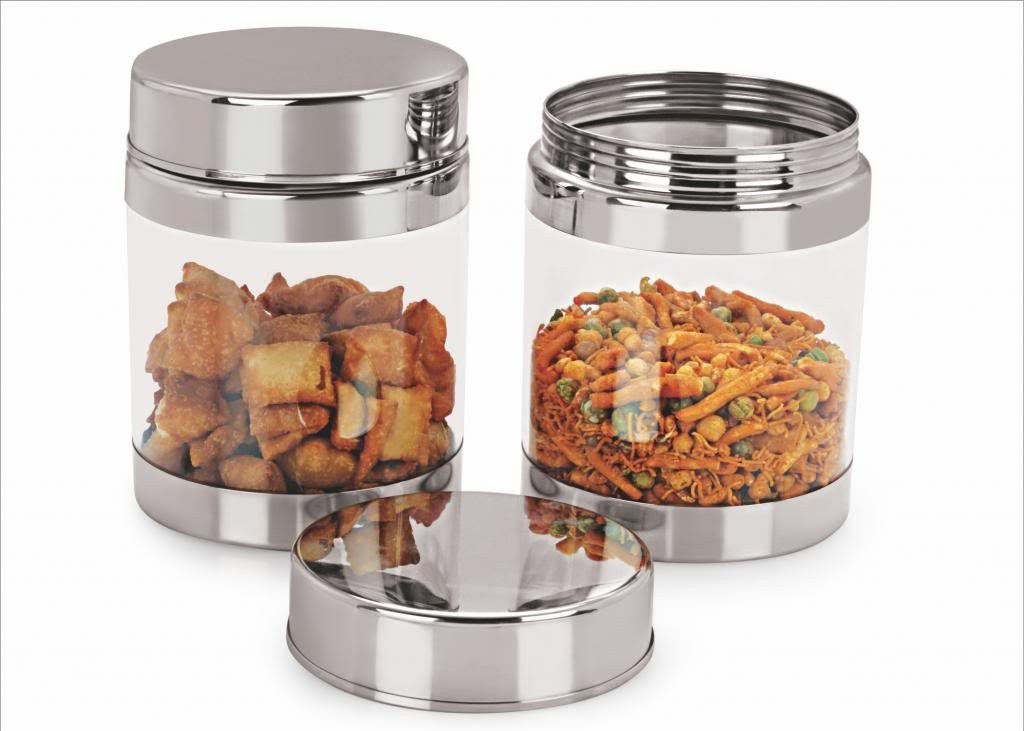 Sizzle Containers 1200 ml Set of 2 Galaxy Clear Jar S12
