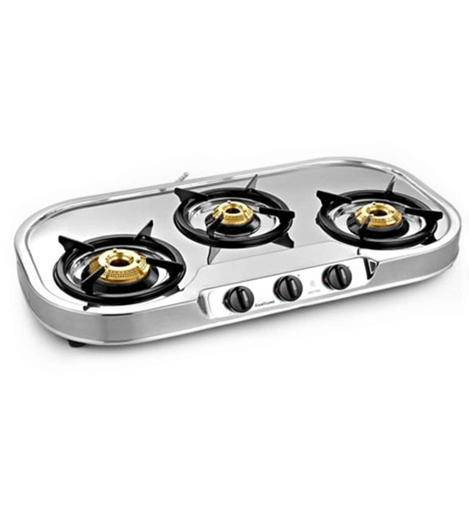 Sunflame Spectra Stainless Steel 3-burner Auto Ignition Cooktop