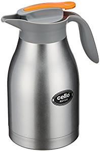 Cello Royce Stainless Steel Carafe, 2 Liters, Silver