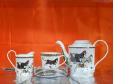 Hi Luxe Horse Tea Set Pc 17